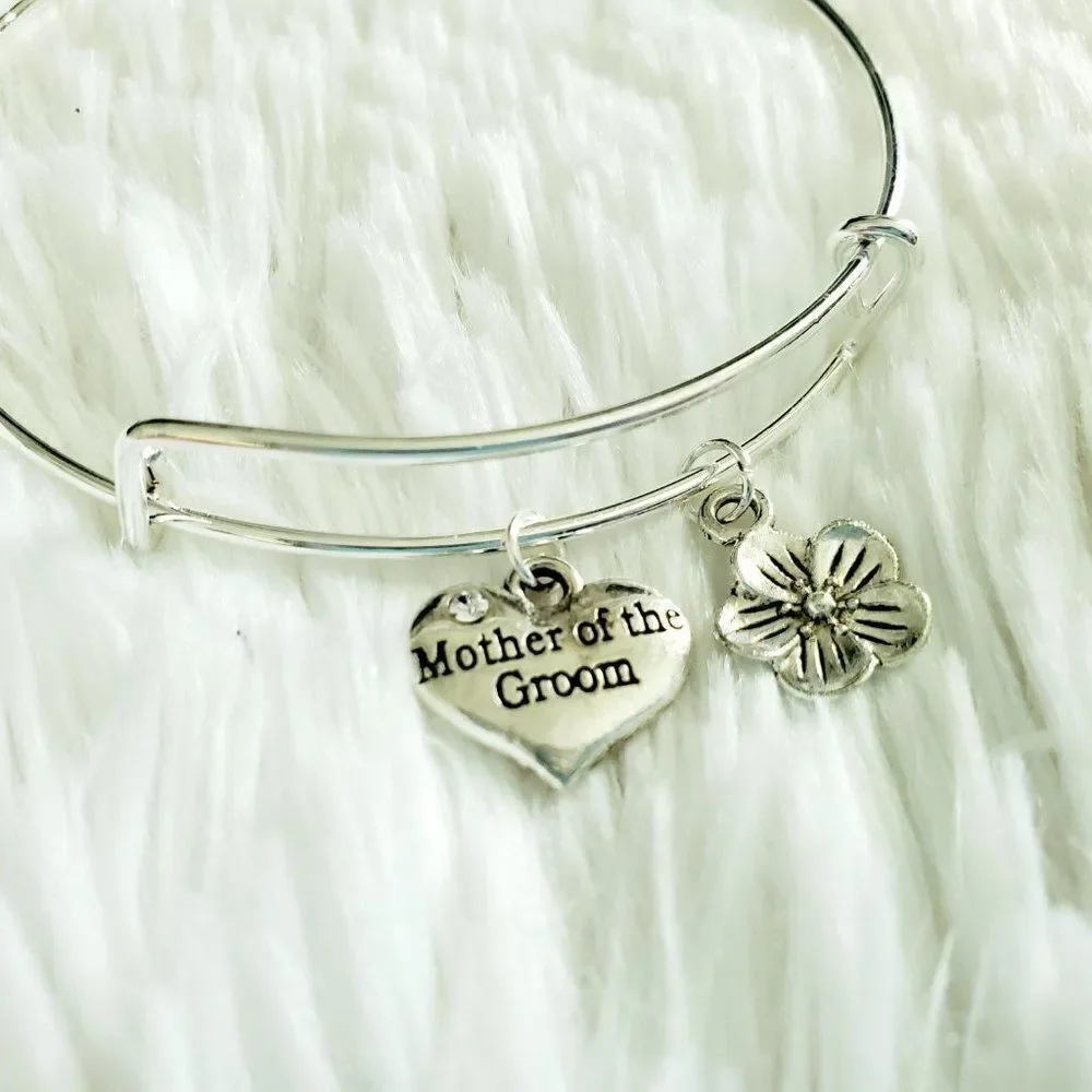Mother of the Groom Wedding Bracelet, Mother Son Gift